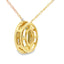 Colgante de Diamante de Aguamarina en Oro Amarillo de 10KT