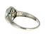 Natural .60ct Emerald Diamond Ring in 10KT White Gold