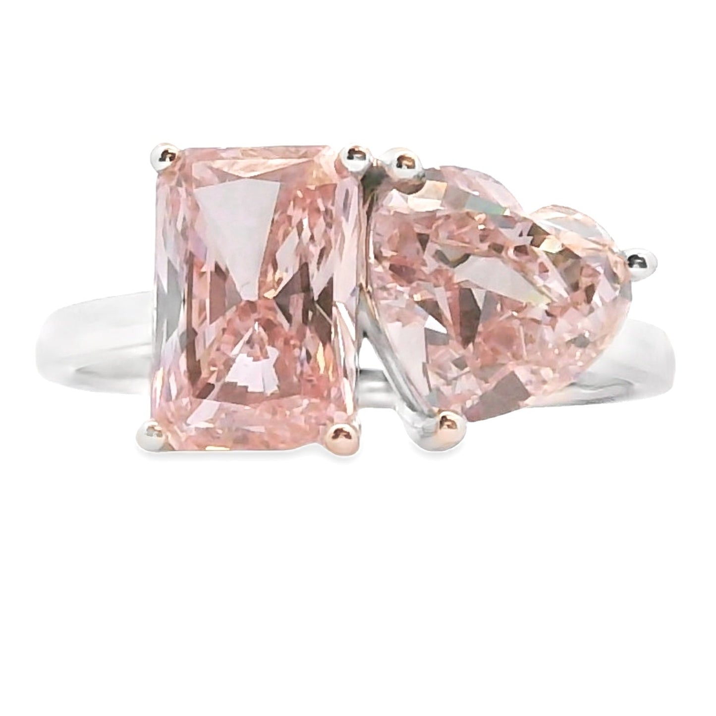 Natural 4.00ct Lab Grown Diamond Ring in 14KT White Gold