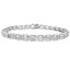 Bracelet de tennis en diamant cultivé en laboratoire en or blanc 14KT