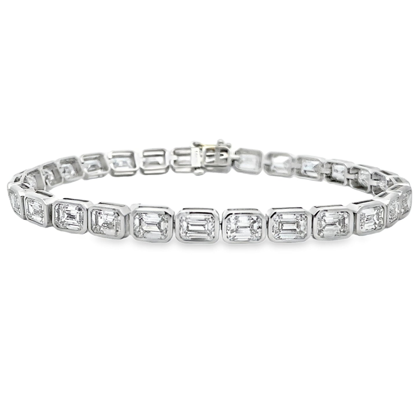 Bracelet de tennis en diamant cultivé en laboratoire en or blanc 14KT
