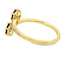 Bague en diamant et saphir de 0,61 ct en or jaune 14KT