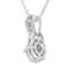 .58ct Emerald Zircon Fashion Pendant in Sterling Silver