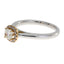 Genuine .62ct Diamond Engagement Ring in 14KT Two-Tone Gold