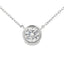 1.00ct Lab Grown Diamond Pendant in Sterling Silver