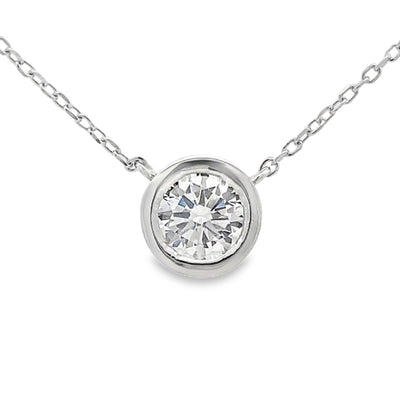 1.00ct Lab Grown Diamond Pendant in Sterling Silver