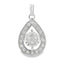 Pendentif en diamant de 0,25 ct en or blanc 10KT