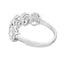 Bague de mariage en diamant cultivé en laboratoire en or blanc 10KT