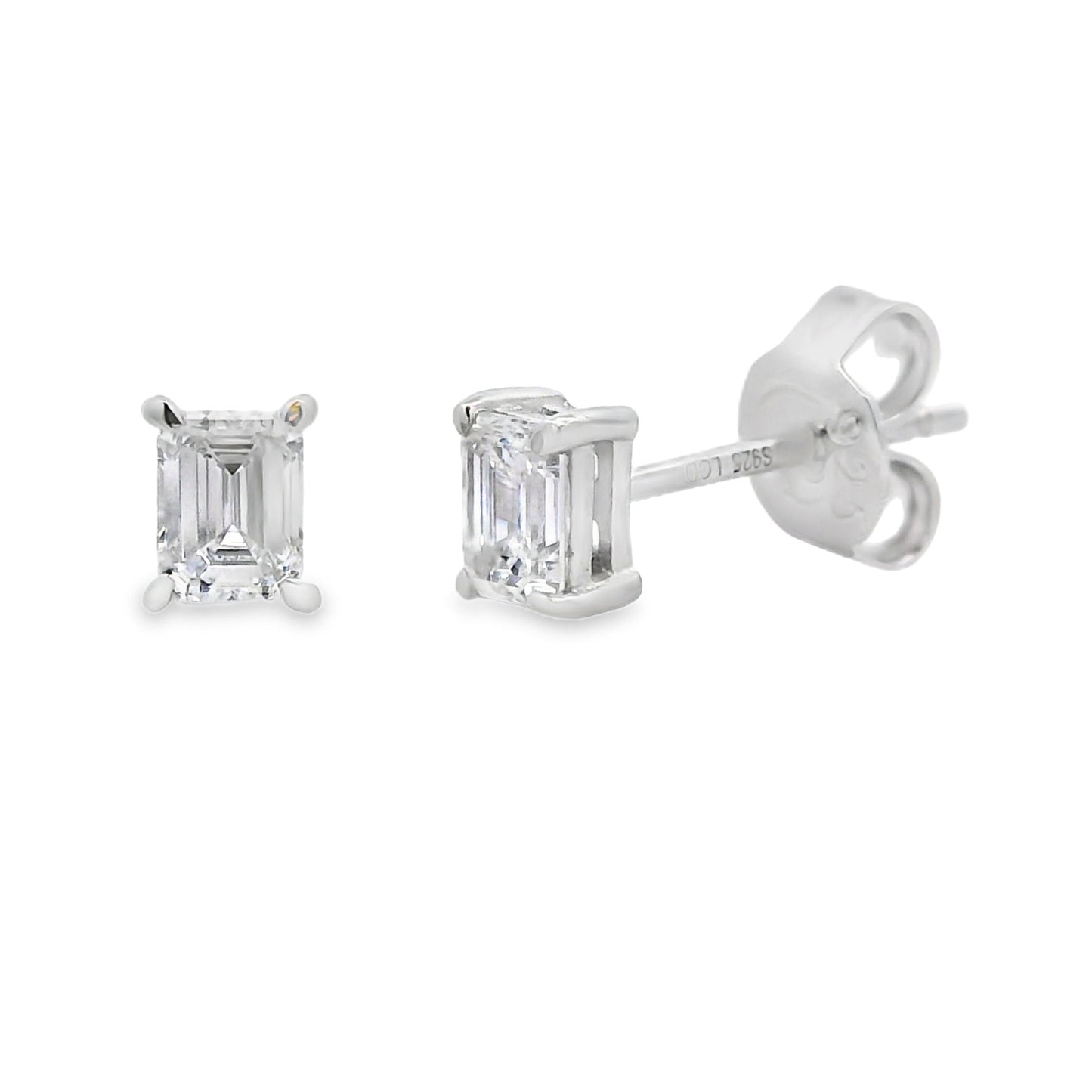 .50ct Lab Grown Diamond Stud Earrings in Sterling Silver