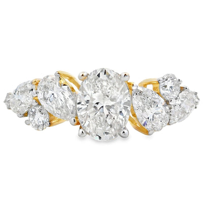 1.50ct Lab Grown Diamond Engagement Ring in 10KT Yellow Gold