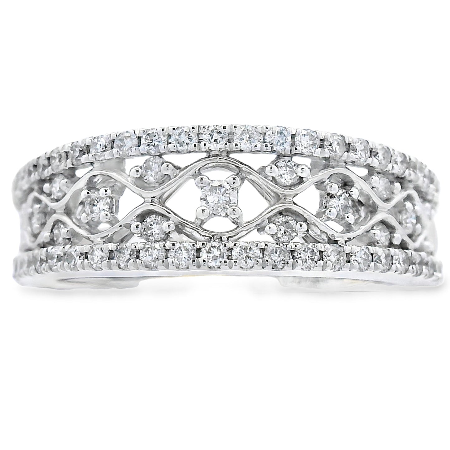 .50ct Diamond Fashion Band Ring in 10KT White Gold