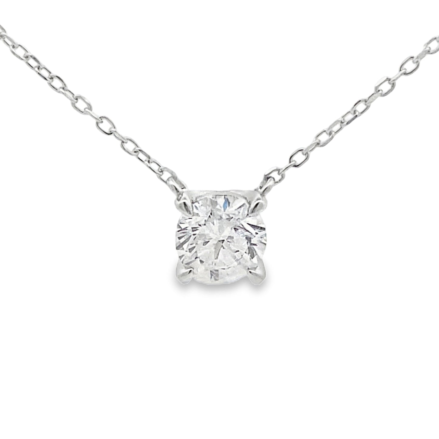 1.00ct Lab Grown Diamond Pendant in Sterling Silver