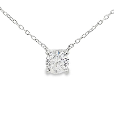 1.00ct Lab Grown Diamond Pendant in Sterling Silver