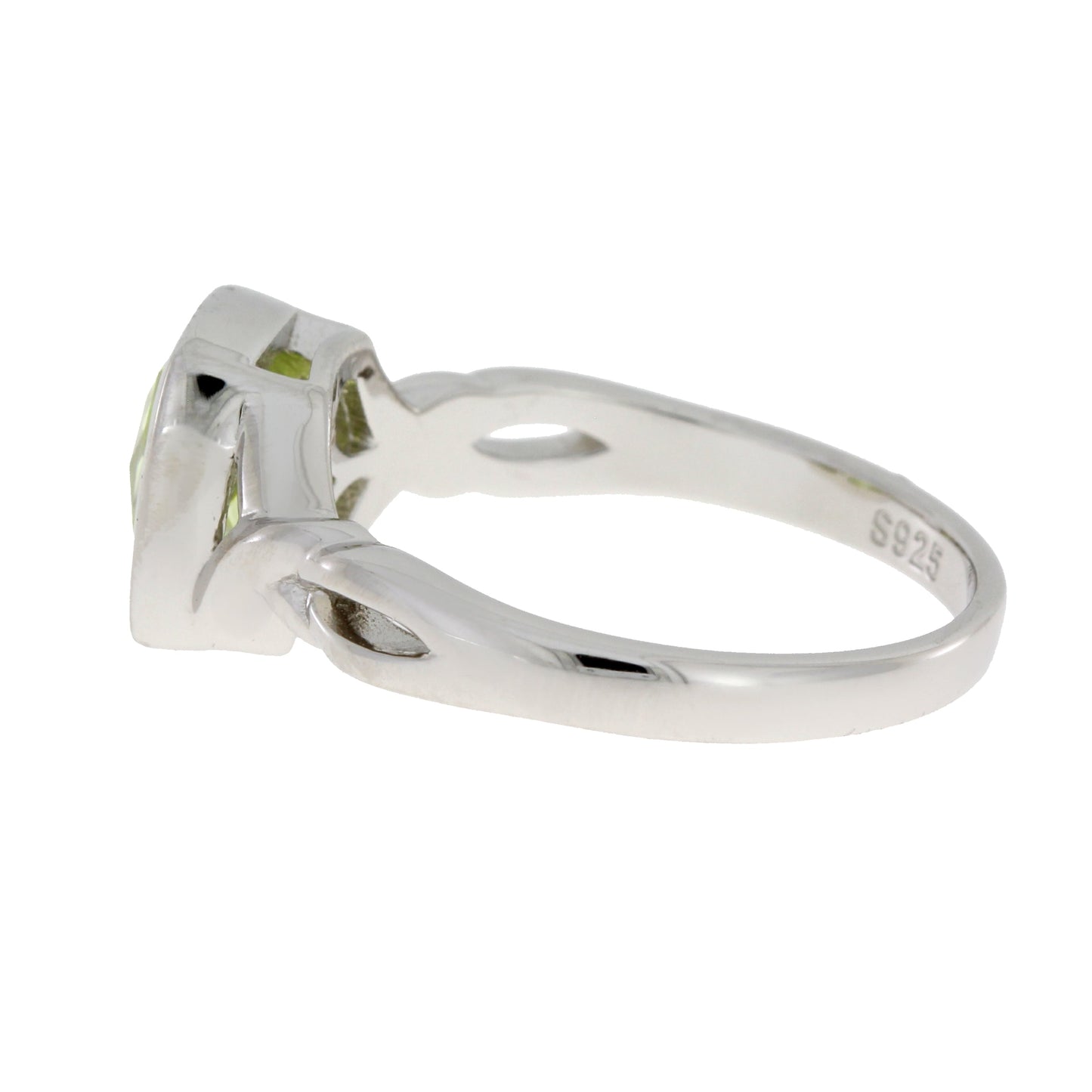 Anillo de Zirconio Cubico Natural en Plata Esterlina