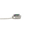 Treated Topaz and Diamond Pendant in 14KT White Gold