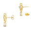 Lab Grown Diamond Dangle Earrings in 14KT Yellow Gold