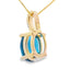 London Blue Topaz Pendant in 10KT Yellow Gold