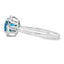 1.35ct London Blue Topaz & Diamond Ring in 10KT White Gold
