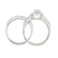 Bague de fiançailles en argent sterling avec zircon cubique naturel