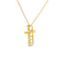 .15ct Diamond Cross Pendant in 14KT Yellow Gold