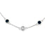 Natural Sapphire and Diamond Bracelet in 14KT White Gold