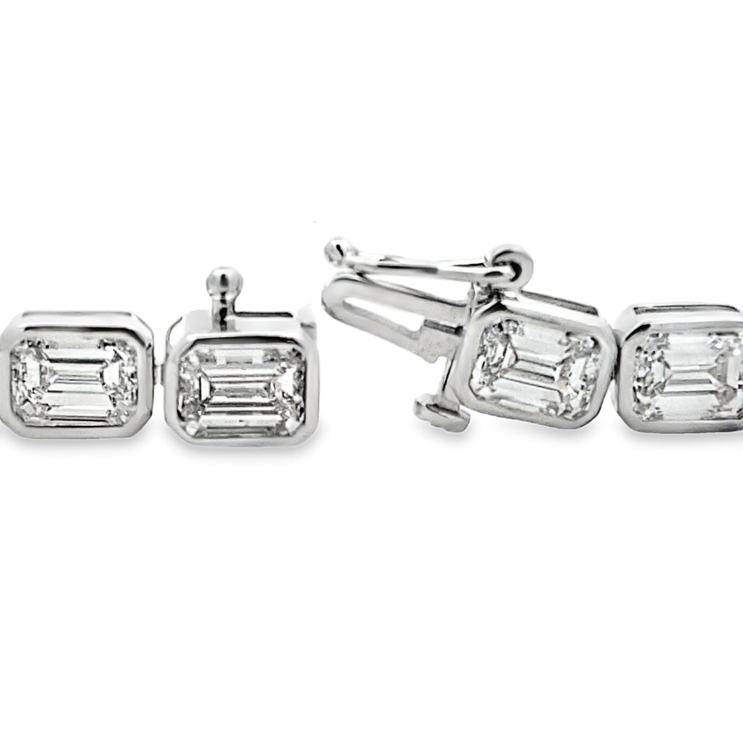 Bracelet de tennis en diamant cultivé en laboratoire en or blanc 14KT