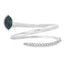 Anillo de Rubí Natural de 0.79ct con Diamantes en Oro Blanco de 14KT