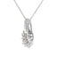 Elegant Lab Grown Diamond Pendant in 10KT White Gold