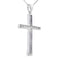 Colgante de Cruz de Diamante de 0.22ct en Oro Blanco de 14KT