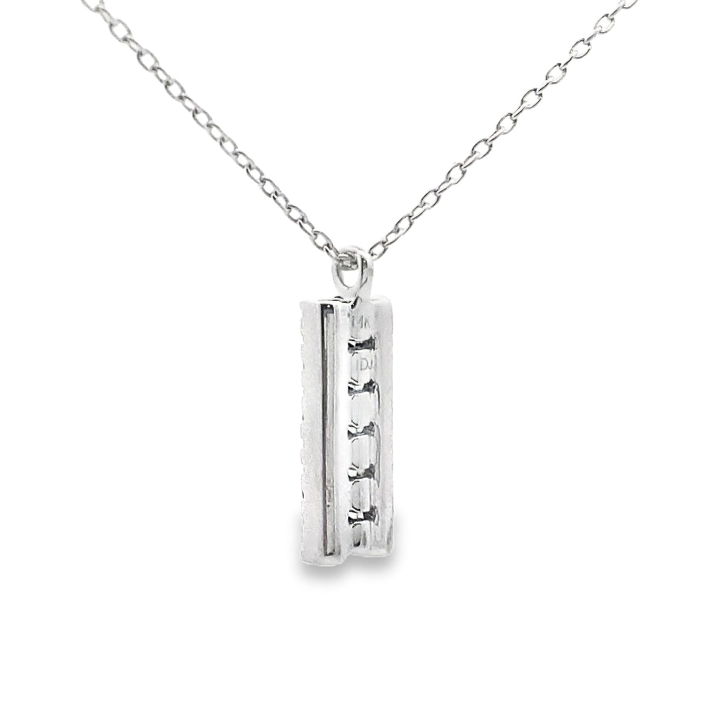 .30ct Sapphire Diamond Fashion Pendant in 14KT White Gold