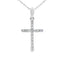 .10ct Diamond Cross Pendant in 14KT White Gold