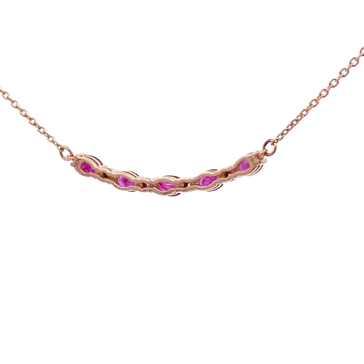 .73ct Colgante de Rubí y Diamante en Oro Rosa de 10KT
