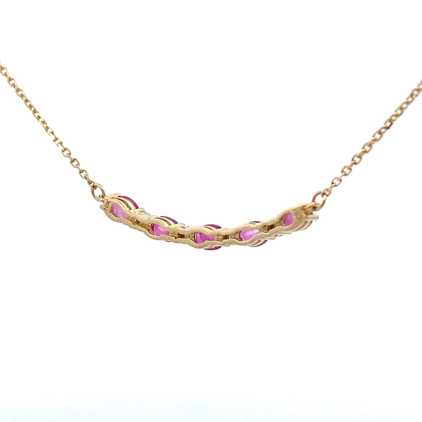 .73ct Colgante de Rubí y Diamante en Oro Amarillo de 10KT