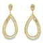 Pendientes Colgantes de Diamante de 8.65ct en Oro Amarillo de 18KT