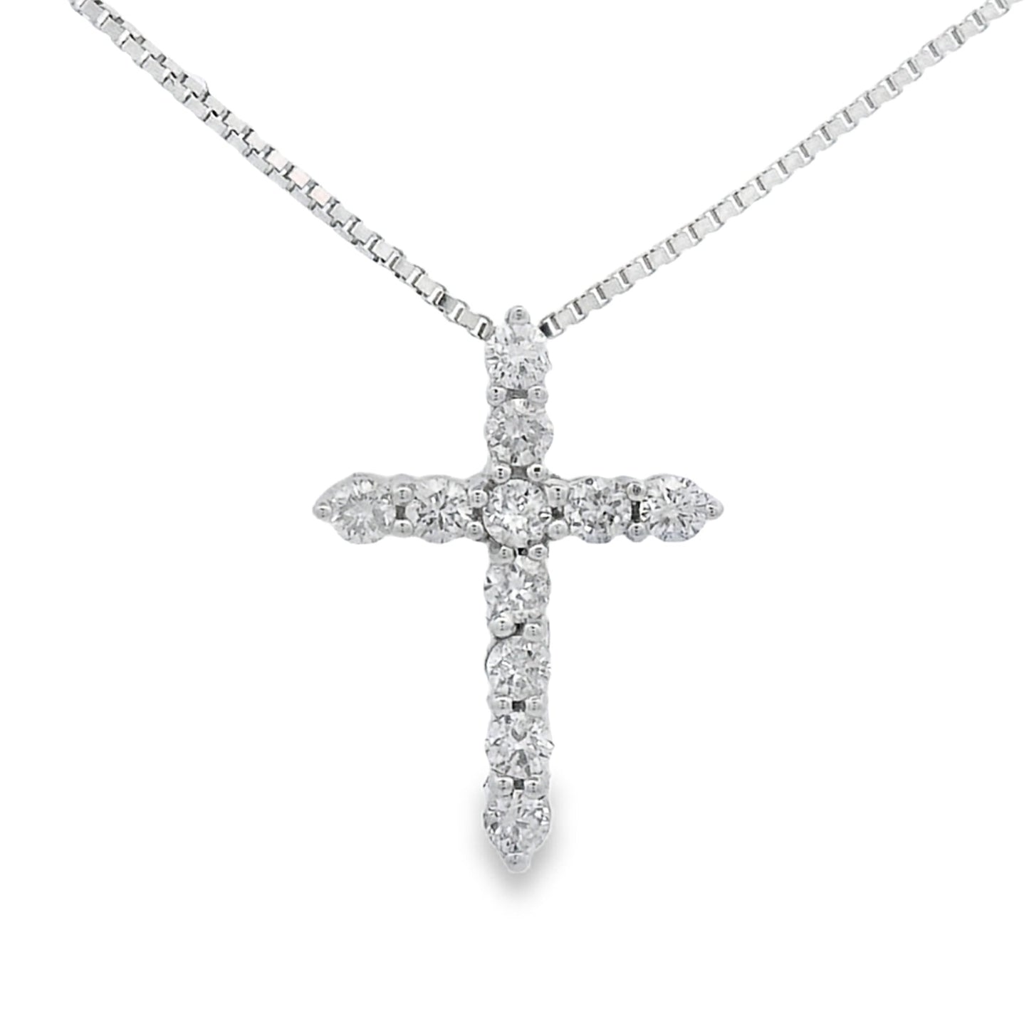.15ct Diamond Cross Pendant in 14KT Yellow Gold