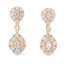 14KT Yellow Gold Lab Grown Diamond Dangle Earrings