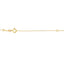 Pendentif de mode en diamant saphir en or jaune 10KT
