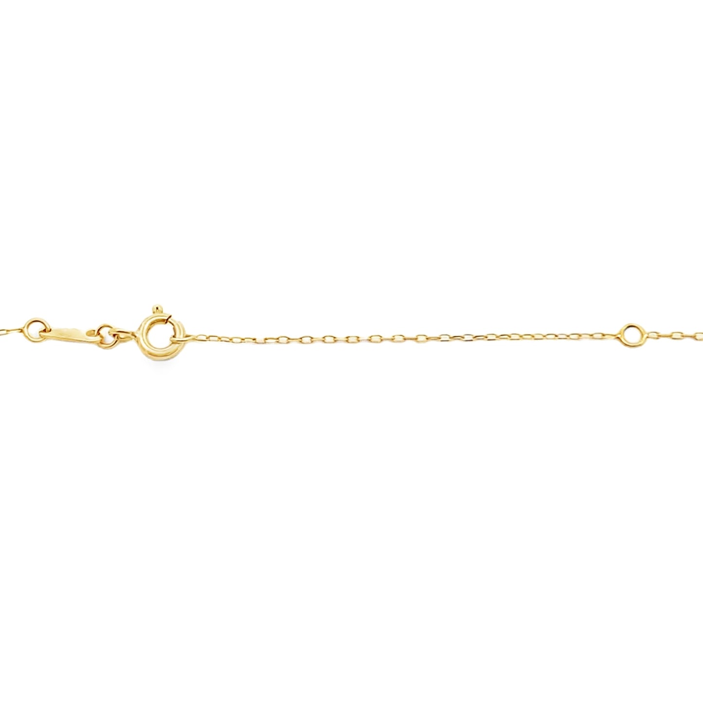 Pendentif de mode en diamant saphir en or jaune 10KT