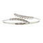 Brazalete de diamante genuino de 0.25ct en plata esterlina