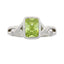 Anillo de Circonita Cubica Genuina en Plata Esterlina
