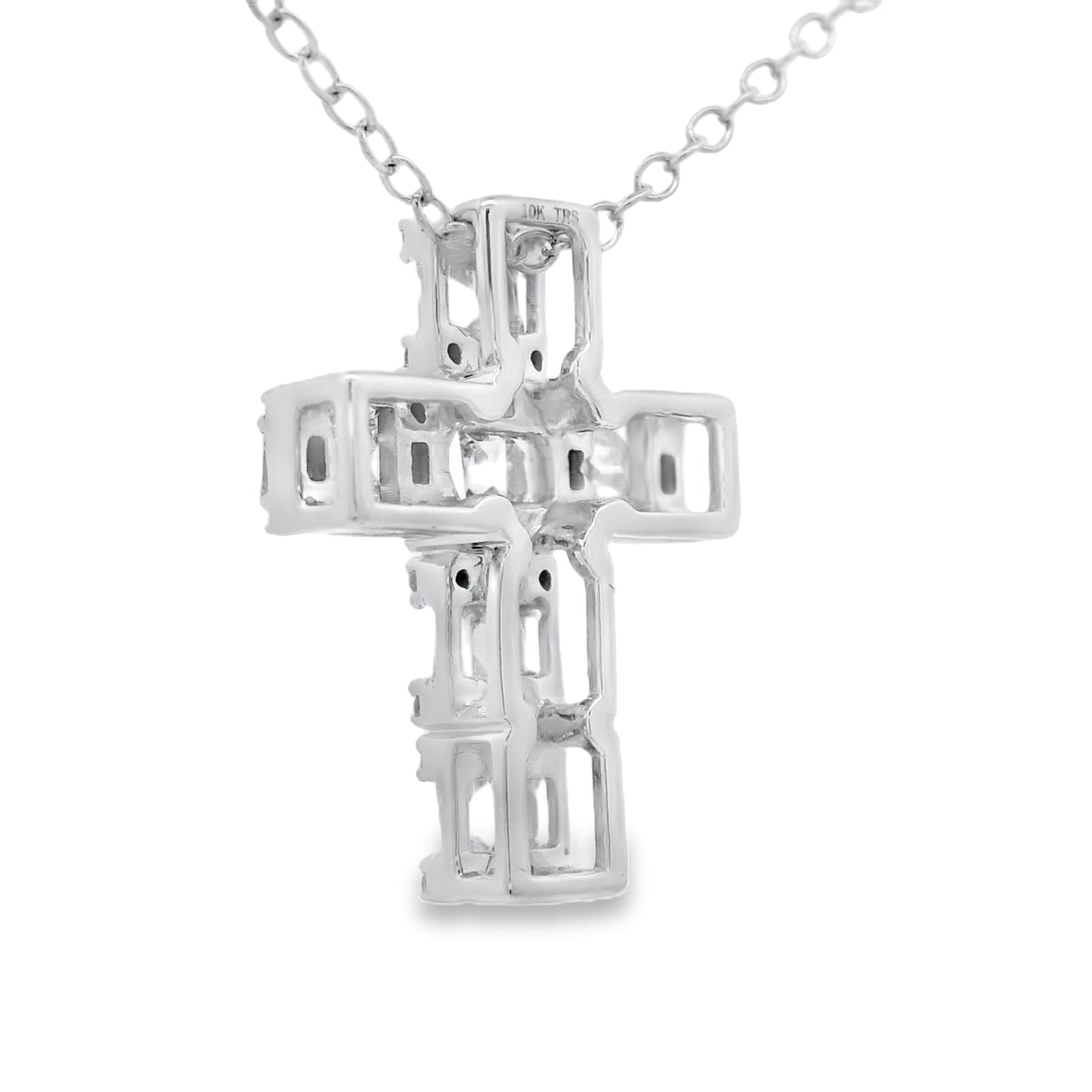 .50ct Diamond Cross Pendant in 10KT White Gold