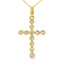 .20ct Diamond Cross Pendant in 14KT Yellow Gold
