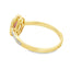 Anillo de Rubí Natural y Diamante en Oro Amarillo de 10KT