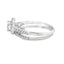 Bague de Mariage en Zircon Cubique Authentique en Argent Sterling