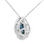 .54ct Sapphire & Diamond Pendant in 10KT White Gold