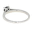 Bague de fiançailles élégante en diamant noir de 0,50 ct en argent sterling