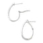 1.00ct Lab Grown Diamond Hoop Earrings in 14KT White Gold