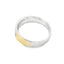 .02ct Bague de Mariage pour Homme en Argent Sterling et Or 14KT