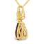 Colgante de Granate y Diamante de 1.38ct en Oro Amarillo de 10KT