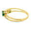 Natural .57ct Emerald Diamond Ring in 14KT Yellow Gold
